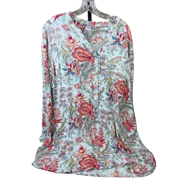 🌺 Soft Surroundings Boho Floral Nightgown / Sleepshirt w/ POCKETS 🌺 - Picture 3 of 6